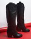 Женские высокие сапоги - казаки на каблуке натуральная кожа 2-2 10440-41 фото 2
