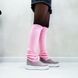 Жіночі чоботи рожеві з трикотажним Довяз натуральна замша 1-1 11932 фото 1