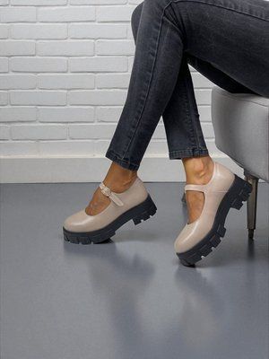 Женские туфли на платформе с застежкой натуральная кожа 1-3 16806-41 фото
