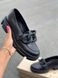 Жіночі туфлі лофери на платформі з ланцюгом натуральна шкіра 2-2 13556 фото 5