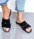 Женские шлепки на низьком ходу натуральная замша 2-2 10625-41 фото 5