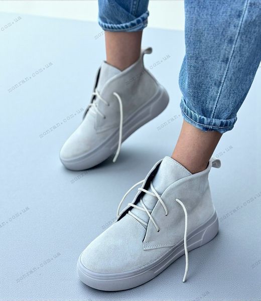 Женские ботинки - хайтопы на платформе натуральная замша 1-3 12169-41 фото