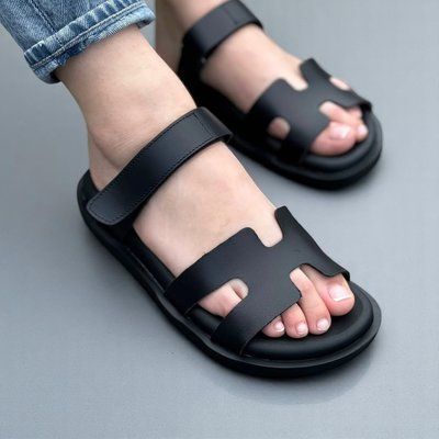 Жіночі шльопанці на липучці натуральна шкіра 1-1 16553-36 фото