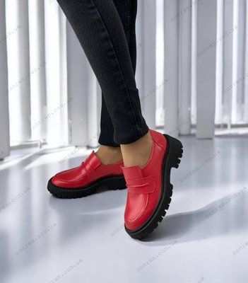 Женские туфли - лоферы на платформе натуральная кожа 2-3 13806-41 фото