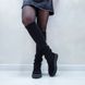 Женские сапоги черные с трикотажным довязом натуральная замша 1-2 11969-41 фото 1