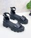 Женские босоножки на платформе черные натуральная кожа 1-3 13517 фото 1
