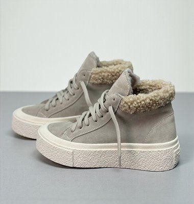 Женские кроссовки - хайтопы на платформе натуральная замша 1-4 26103-36 фото