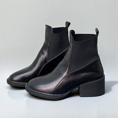 Женские ботильоны на устойчивом каблуке натуральная кожа 1-3 55015-z фото