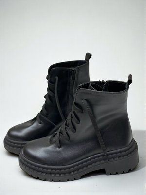 Женские ботинки берцы на платформе натуральная кожа 1-1 20116-36 фото