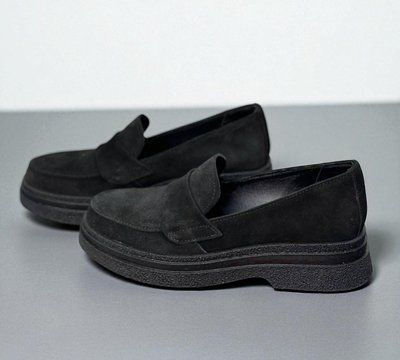 Женские туфли - лоферы на платформе натуральная замша 1-3 10737-41 фото