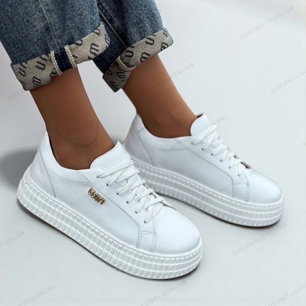 Женские кроссовки на платформе натуральная кожа 1-4 20372-41 фото