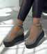 Жіночі туфлі із застібкою на танкетці натуральна замша 2-10 11258-36 фото 5