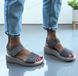 Женские босоножки невысокая платформа натуральная замша 1-3 13820 фото 2