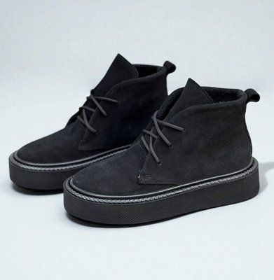 Женские ботинки - хайтопы на платформе натуральная замша 1-2 17703-36 фото