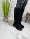 Жіночі чоботи на низькому ходу чорні з натуральної замши 1-2 13399-41 фото 2