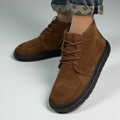 Женские ботинки на низком ходу натуральная замша 1-4 20181-36 фото