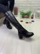 Женские сапоги черные на устойчивом каблуке из натуральной кожа 1-1 11983-41 фото 1