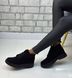 Жіночі черевики на платформі чорні натуральна замша 1-1 12086-41 фото 3