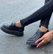 Туфлі жіночі на платформі зі шнурками натуральна шкіра 1-2 12881 фото 4
