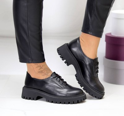 Жіночі туфлі - броги на платформі натуральна шкіра 1-1 1000-41 фото