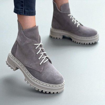 Женские ботинки на платфорем натуральная замша 1-4 19121-36 фото