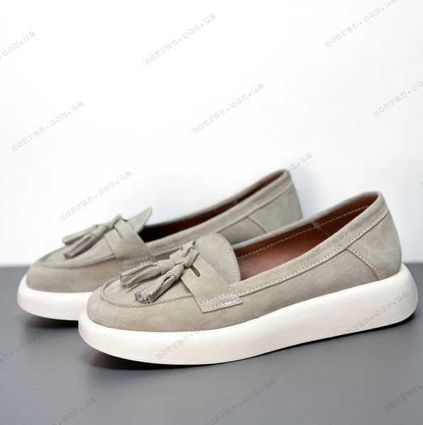 Женские лоферы с кисточками на платформе натуральная замша 1-3 13122-36 фото
