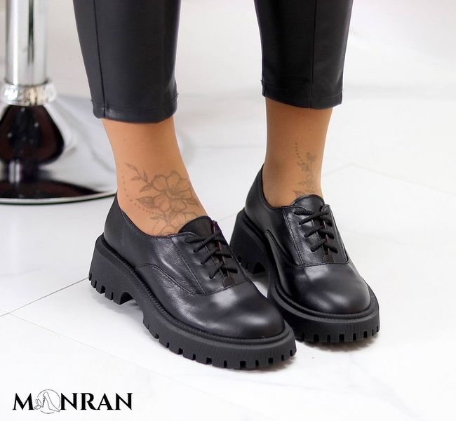 Жіночі туфлі - броги на платформі натуральна шкіра 1-1 1000-41 фото