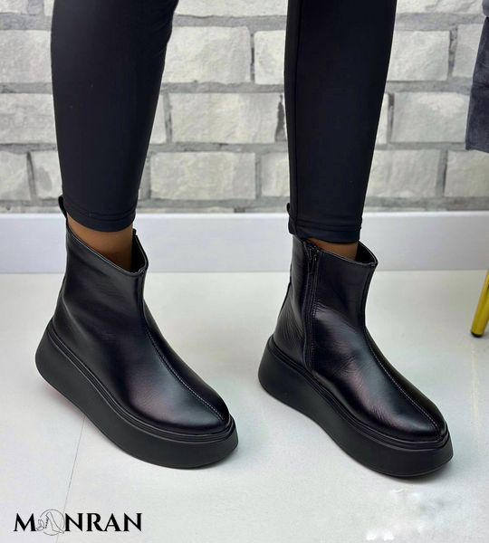 Женские ботинки на высокой платформе натуральная кожа 2-1 11596-z фото